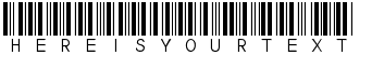 Your preview of Bar-Code 39 lesbar font