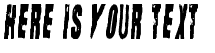 Your preview of Straight Face font