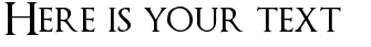 Your preview of Optimus Princeps font