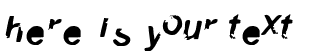 Your preview of Three font
