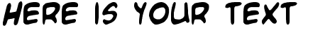 Your preview of Blambot Custom font