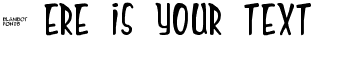 Your preview of Mighty Tomato font