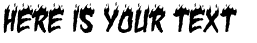 Your preview of Char BB font