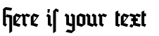 Your preview of Blankenburg font