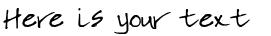 Your preview of SF-Lea font