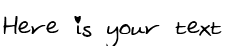 Your preview of Julies font