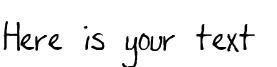 Your preview of Sandyshand font