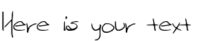 Your preview of Shellie font