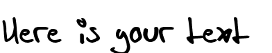 Your preview of in his hands font