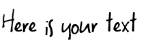 Your preview of Uneven font