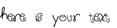 Your preview of Sloppy font