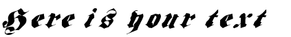 Your preview of Frakt font