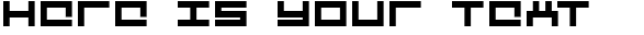 Your preview of Mecha font