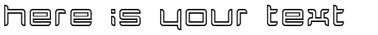 Your preview of Quarx Outline font