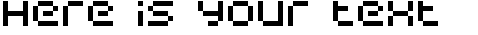 Your preview of Sci Fied Bitmap font