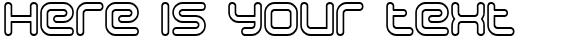 Your preview of Sci-Fied Outline font