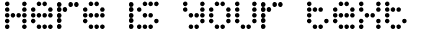 Your preview of Display Dots font