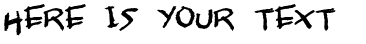 Your preview of Jangly Walk font