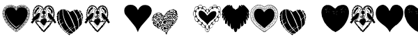 Your preview of Hearts Galore font