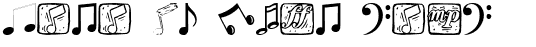Your preview of Music Elements font
