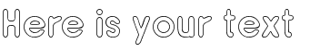 Your preview of ReSiple Bold Outline font