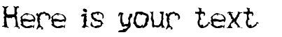 Your preview of Haunted font