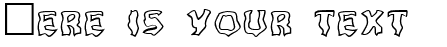 Your preview of Ghoul Outline font