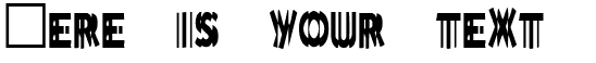 Your preview of DoubleVision font