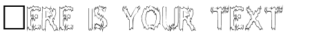 Your preview of Melting Outline font