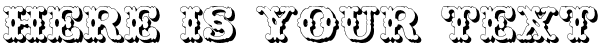 Your preview of Wild West Shadow font