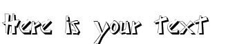 Your preview of Japonesa Shadow font