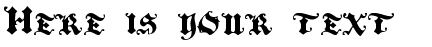 Your preview of Black Initial Text font