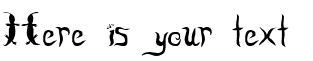 Your preview of Lizzard font