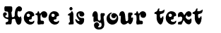 Your preview of Sixties font
