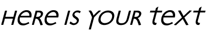 Your preview of Bradbury Oblique font
