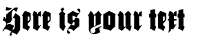 Your preview of Schmale Gotisch MK font