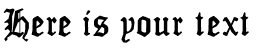 Your preview of Mon Amour Fraktur Broken font