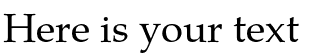 Your preview of TeX Gyre Pagella font