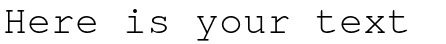 Your preview of TeX Gyre Cursor font