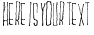Your preview of Mskitokilla font