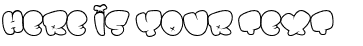 Your preview of Bomb font