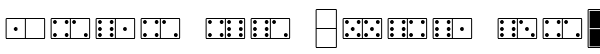 Your preview of White Dominoes font