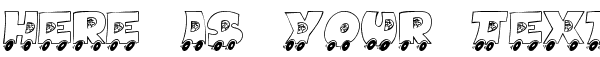 Your preview of Alpha Car font