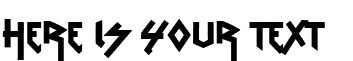 Your preview of VTKS Rude Metal font