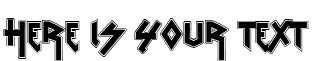 Your preview of VTKS Rude Metal Shadow font