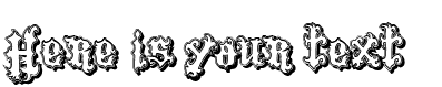 Your preview of Vtks Tattoo Shadow font