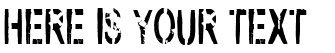 Your preview of VTKS Army font