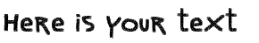 Your preview of Vtks Noise font