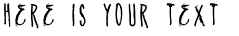 Your preview of Vtks Natural font