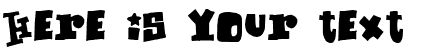 Your preview of Mixed Up font